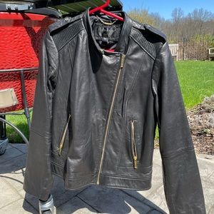 Bernardo Womens Leather Moto Jacket XL